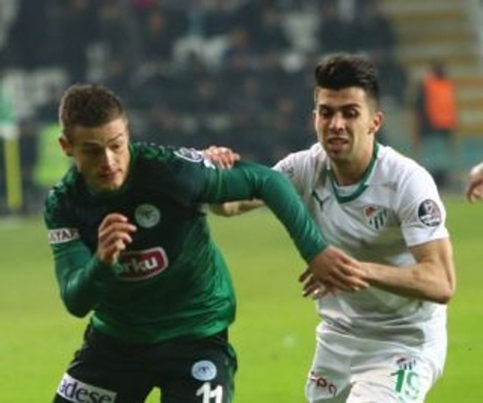 Bursaspor deplasmanda Konya'yı son dakikada yıktı