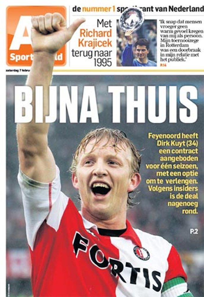 Dirk Kuyt Feyenoord'a geri dönüyor