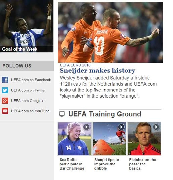 UEFA: Wesley Sneijder tarih yazıyor
