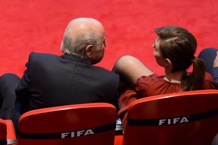 Blatter FIFA Kongresi'ne sevgilisiyle gitti