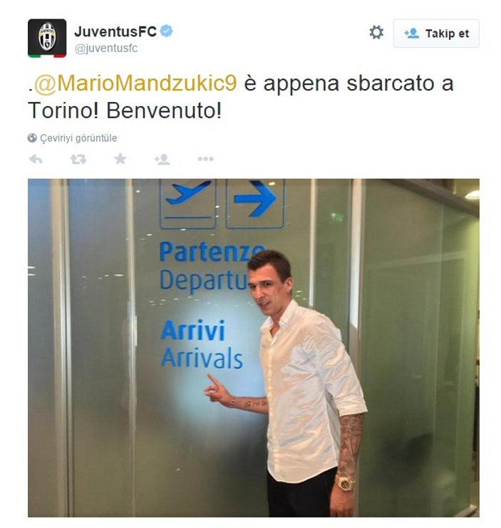 Juventus Mandzukic'le anlaşma sağladı