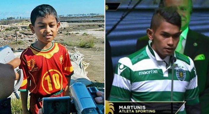 Tsunami mağduru Martunis, Sporting Lizbon'a transfer oldu