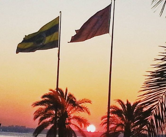 Arda Turan Fenerbahçe bayrağını beğendi