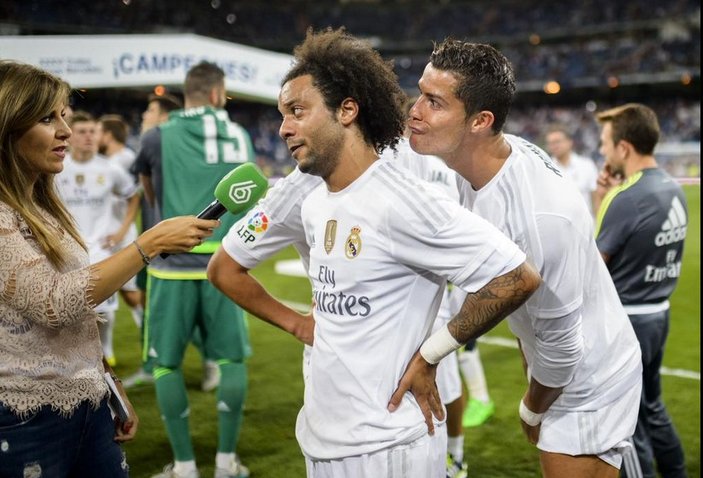 Ronaldo'dan Marcelo'ya canlı yayın şakası - İZLE