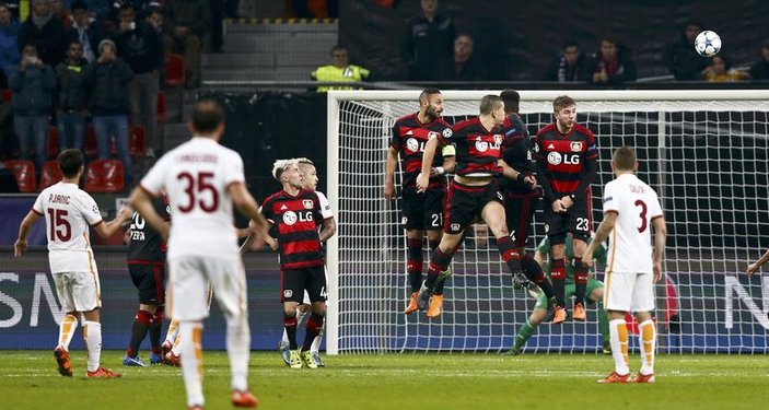 B.Leverkusen-Roma maçında gol düellosu