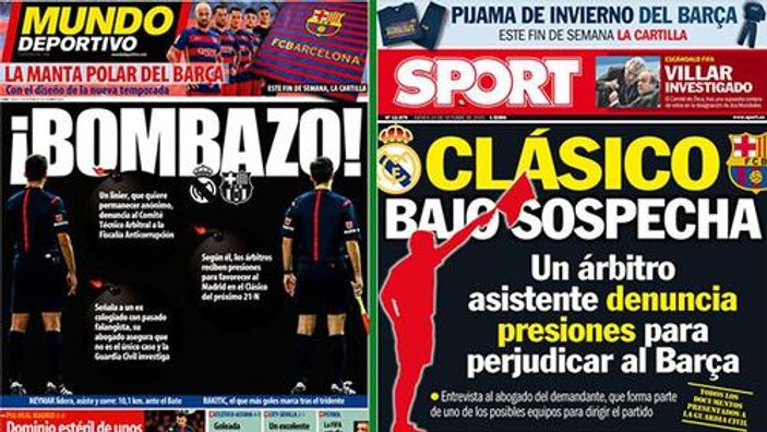 El Clasico'da şike skandalı