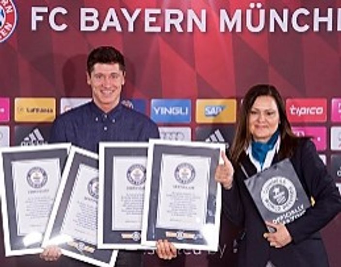 Lewandowski Guiness rekorlar kitabına girdi