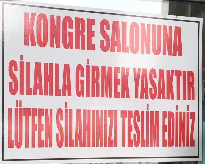 Trabzonspor kongresinde ilginç tabela
