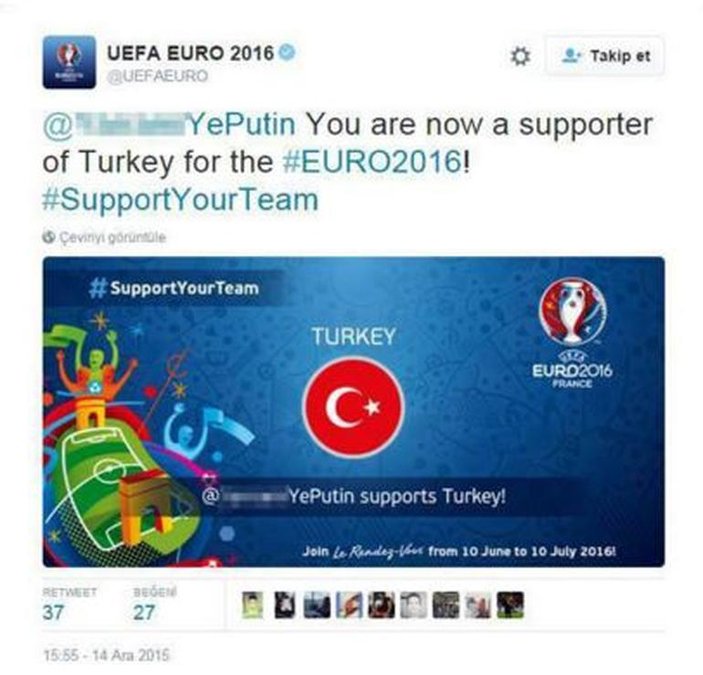 UEFA'dan Putin'e özür