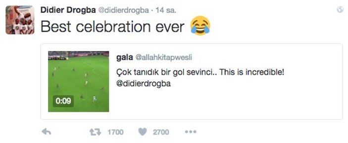 Drogba'dan Fenerbahçelileri kızdıran paylaşım