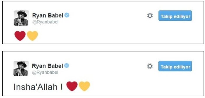 Babel'in sarı-kırmızı kalpleri sosyal medyayı salladı