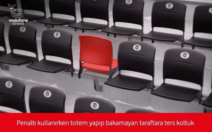 Vodafone Arena'nın koltukları gülümsetti