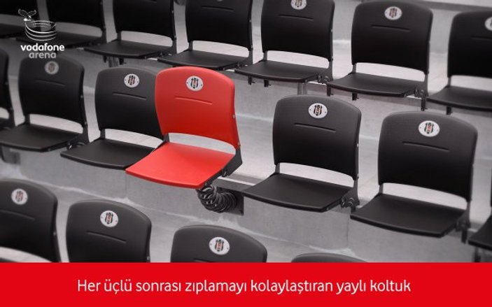 Vodafone Arena'nın koltukları gülümsetti