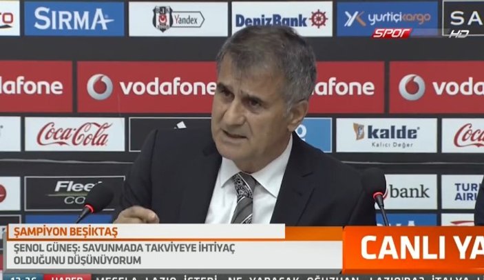 Şenol Güneş: Gökhan Töre'nin oynamaması beni üzüyor