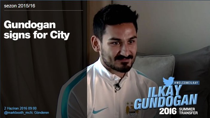 İlkay Gündoğan resmen Manchester City'de