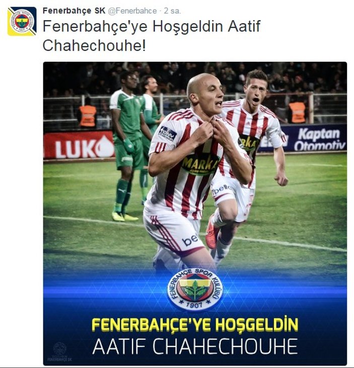 Aatif Chahechouhe resmen Fenerbahçe'de