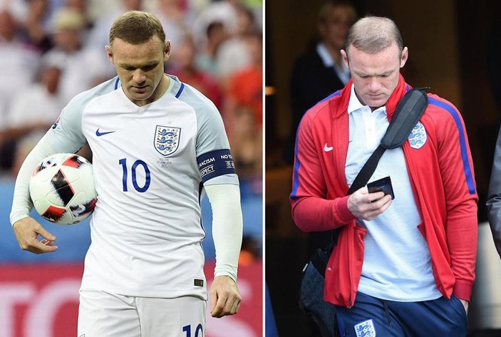 İngilizler Rooney bir gecede kel kaldı diyor