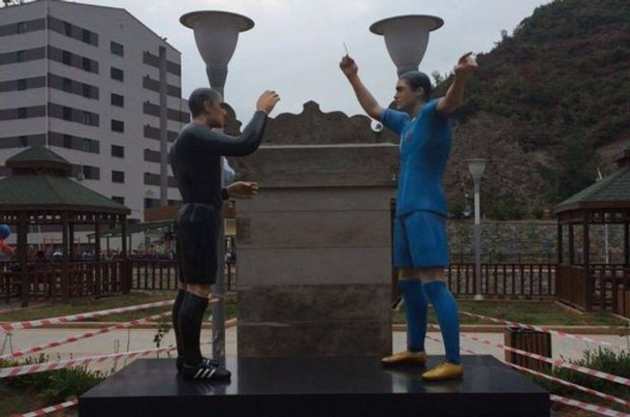 Trabzon'a Salih Dursun anıtı yapıldı