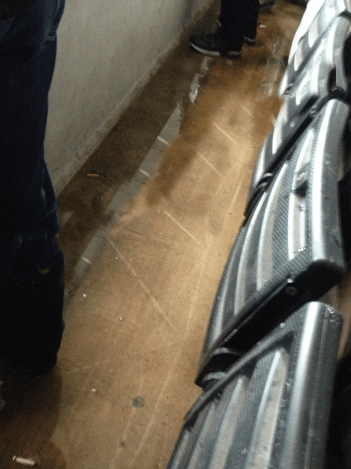 Beşiktaş Arena'da yağmur suyu rezaleti