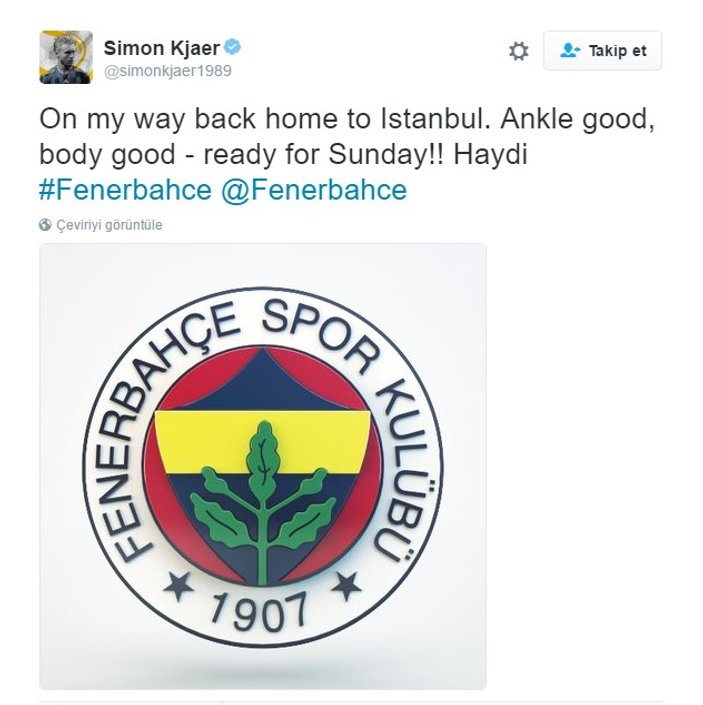 Kjaer: Derbide sahada olacağım