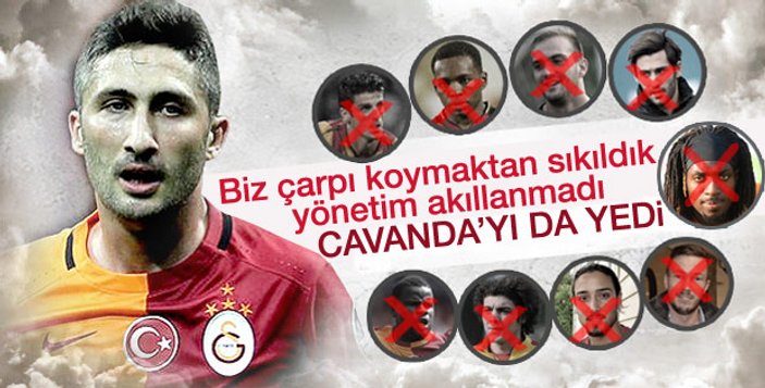 Galatasaray Cavanda'yı gönderiyor