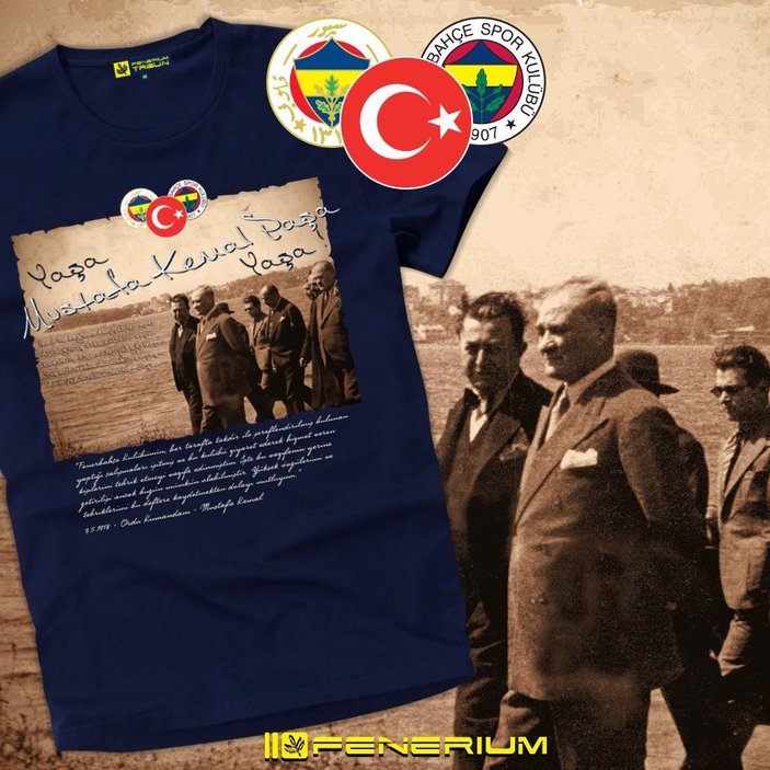 Fenerbahçe'den yeni Atatürk tişörtü