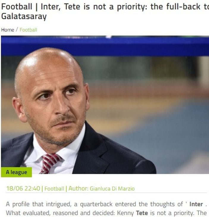 Inter vazgeçti Tete Galatasaray'a transfer oluyor