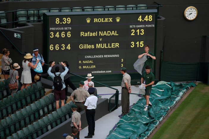 Nadal Wimbledon'da 5 saatlik maç sonrası elendi