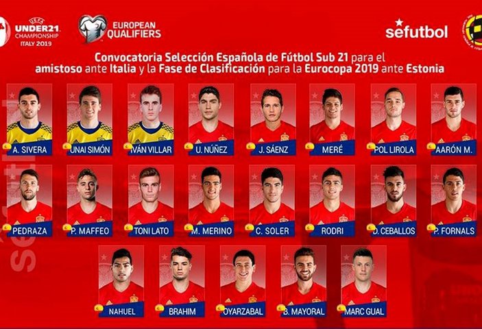 İspanya U21'de Barcelona'dan kimse yok