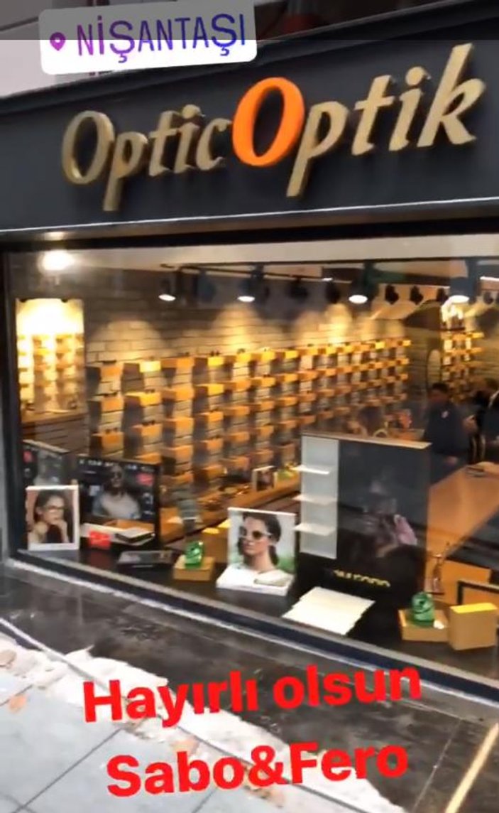 Sabri Sarıoğlu optik dükkanı açtı