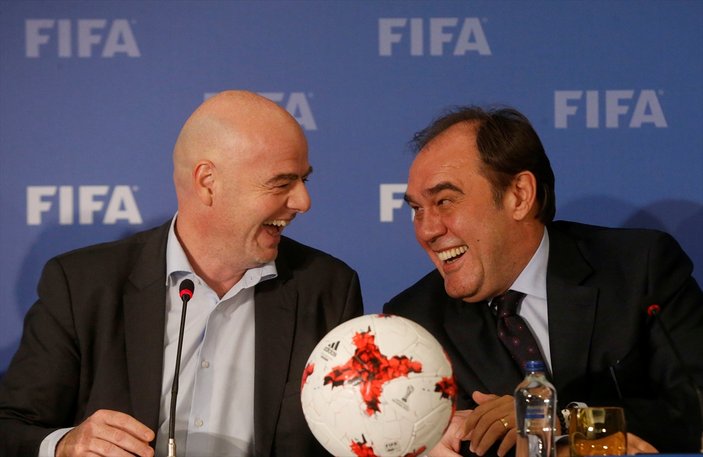 FIFA Başkanı Infantino, Demirören'le bir araya geldi