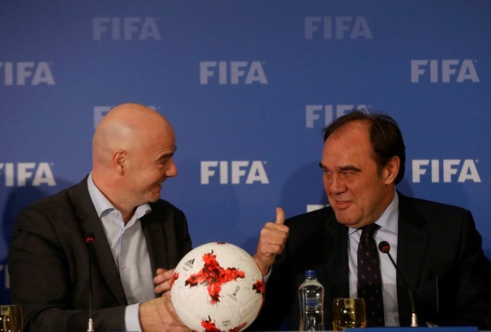 FIFA Başkanı Infantino, Demirören'le bir araya geldi