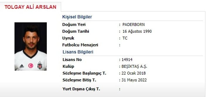 Tolgay Arslan 2022'ye kadar Beşiktaş'ta