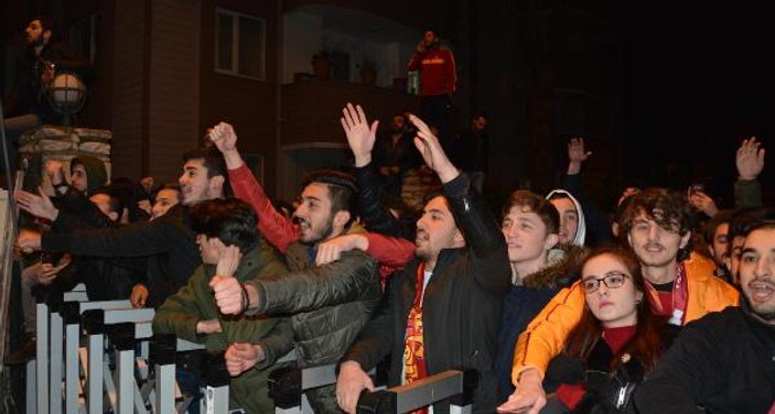 Galatasaray'a coşkulu karşılama