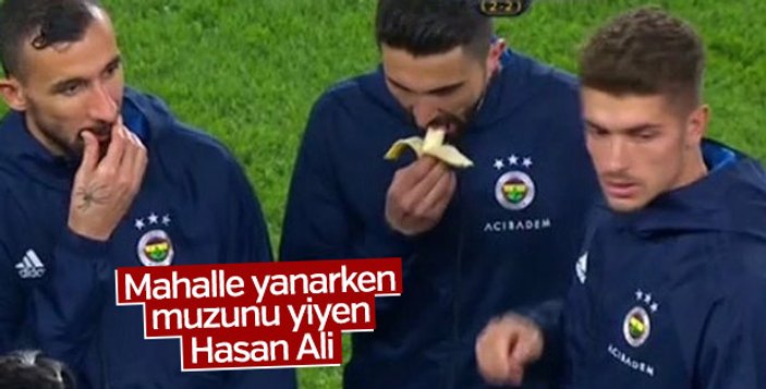 Hasan Ali derbide muz yeme sebebini açıkladı