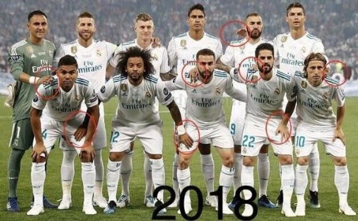 Real Madridli futbolcuların totemi