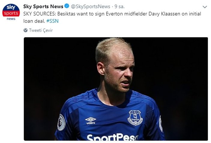 Beşiktaş'ta hedef Davy Klaassen