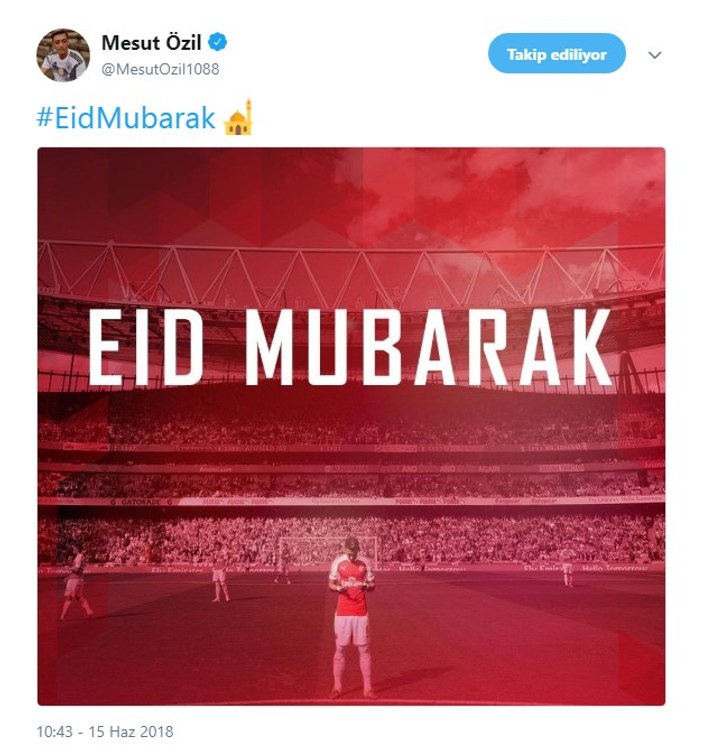 Mesut Özil'in bayram mesajı