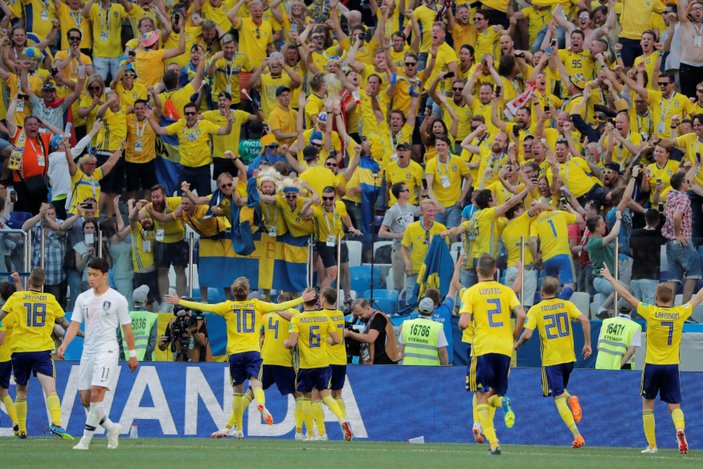 İsveç, Güney Kore'yi tek golle yendi