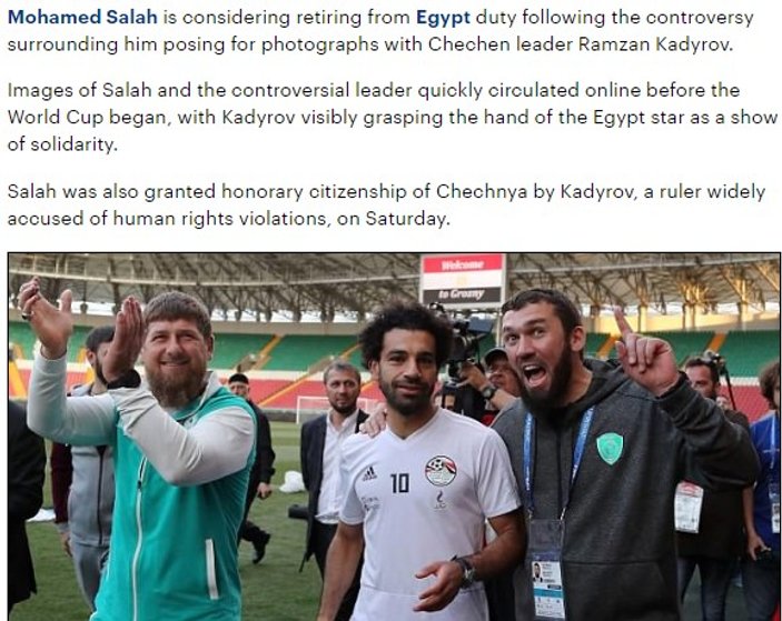 İngiliz ve Fransızlara göre Salah milli takımı bırakıyor