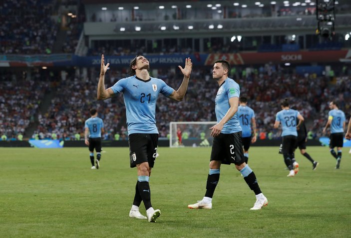 Uruguay son 16'da Portekiz'i eledi