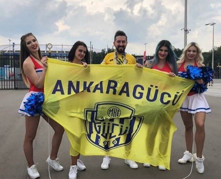 Dev finalde Ankaragücü pankartı dikkat çekti