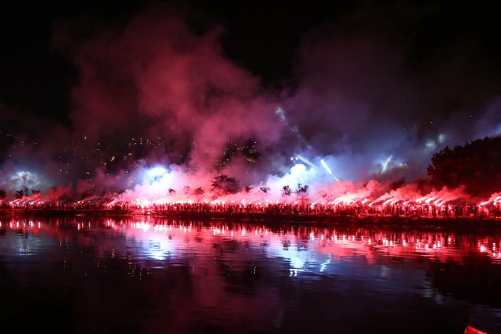Trabzonspor 51. yılını meşalelerle kutlandı