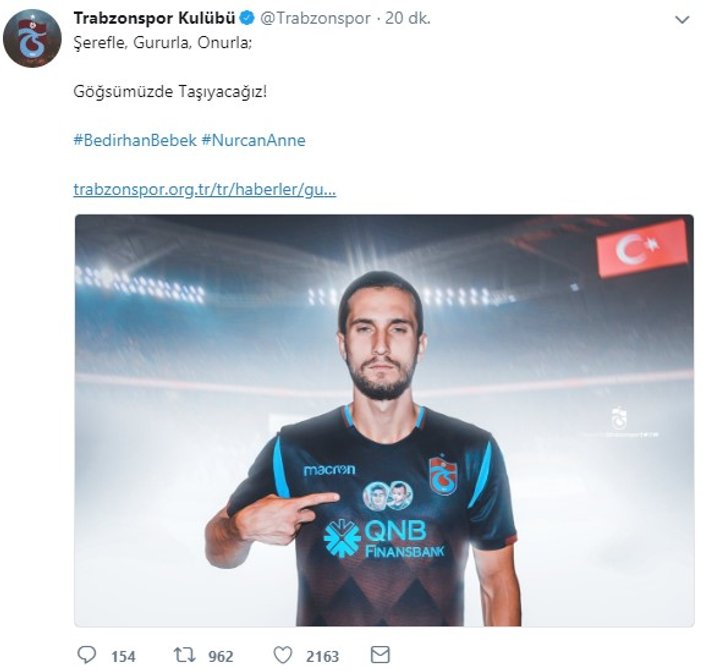 Trabzonspor'dan anlamlı hareket