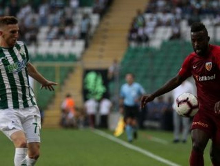 Bursaspor-Kayserispor maçı berabere bitti