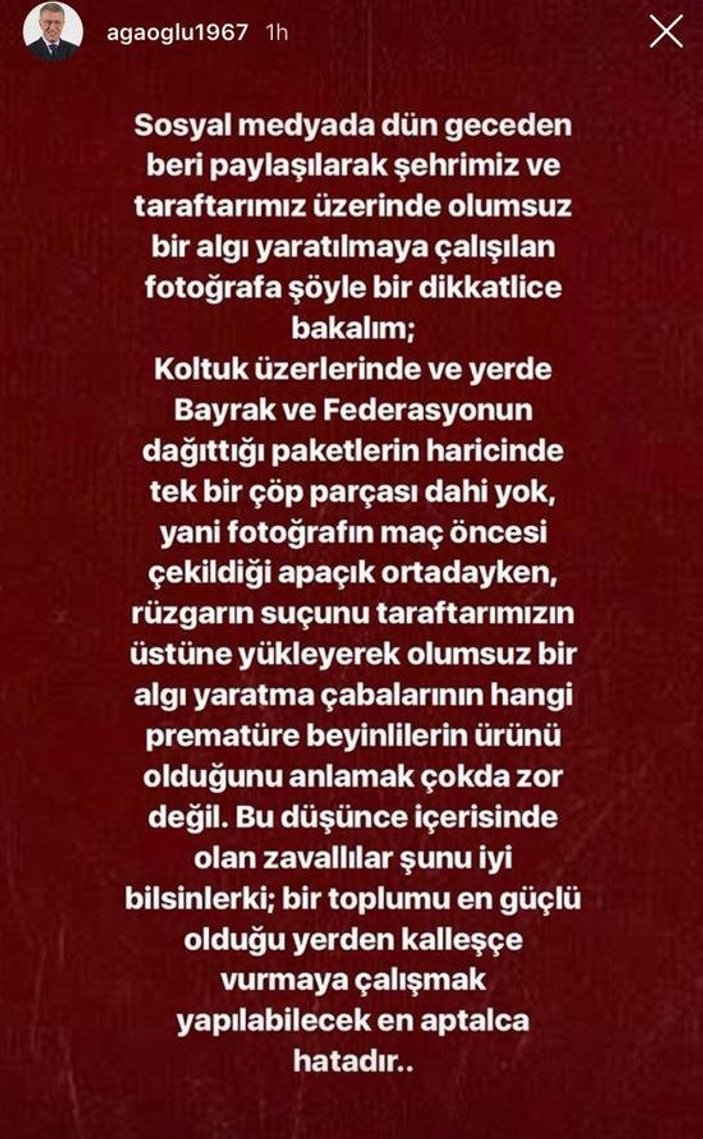 Ahmet Ağaoğlu'ndan bayrak açıklaması