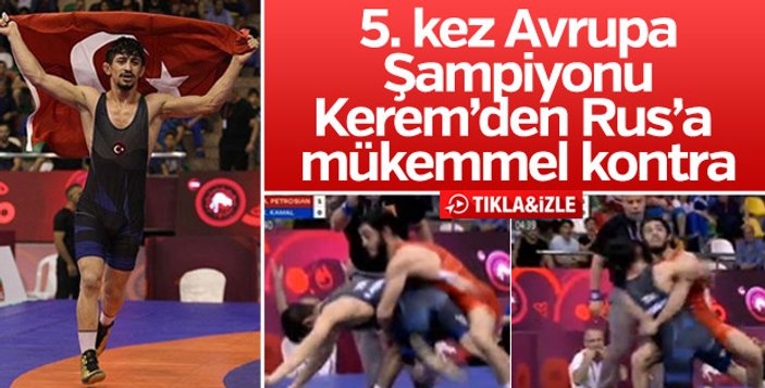 Genç Milli güreşçi Kerem Kamal 3. kez Dünya Şampiyonu