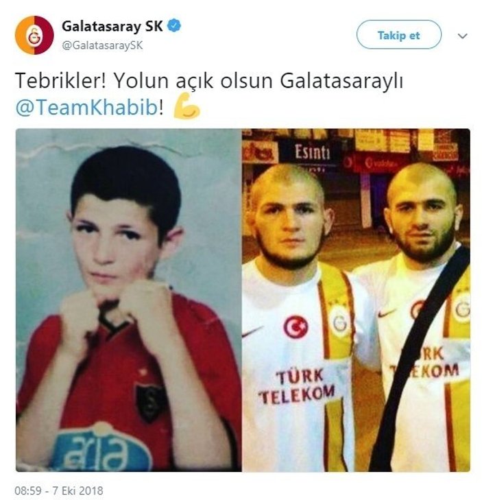 Khabib, Galatasaray maçına geliyor