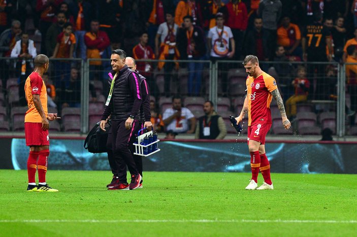 Galatasaray 40 dakikada üç oyuncu değiştirdi