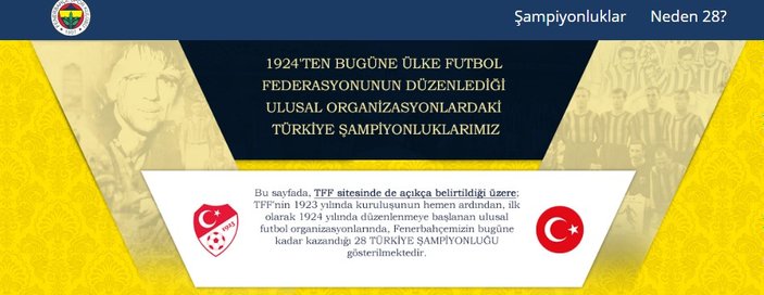 Fenerbahçe'de gündem yeniden eski şampiyonluklar